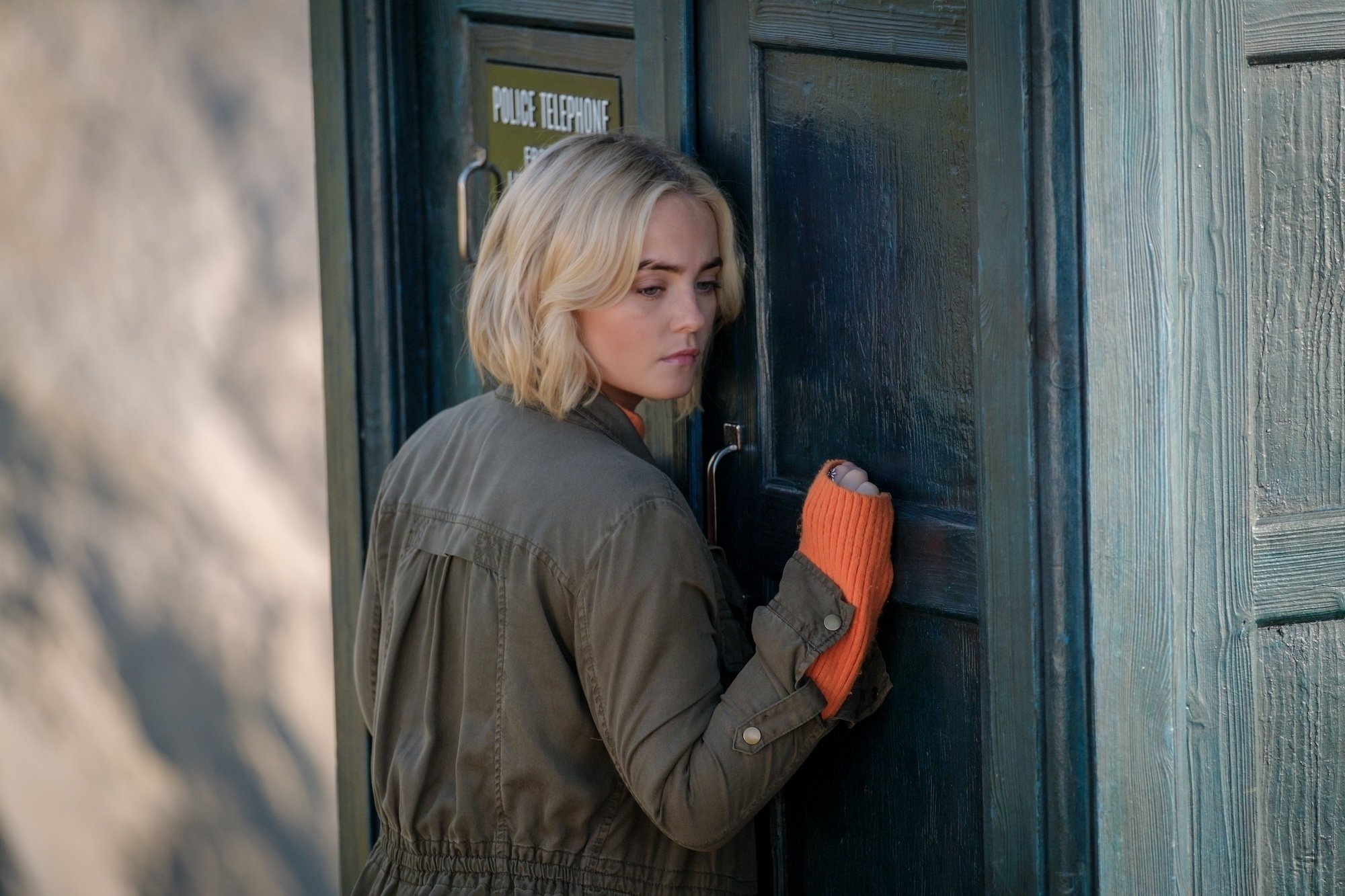 Ruby Sunday knocks at the door of the TARDIS