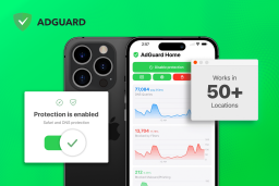 AdGuard software on a phone