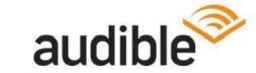 the audible logo on a white background