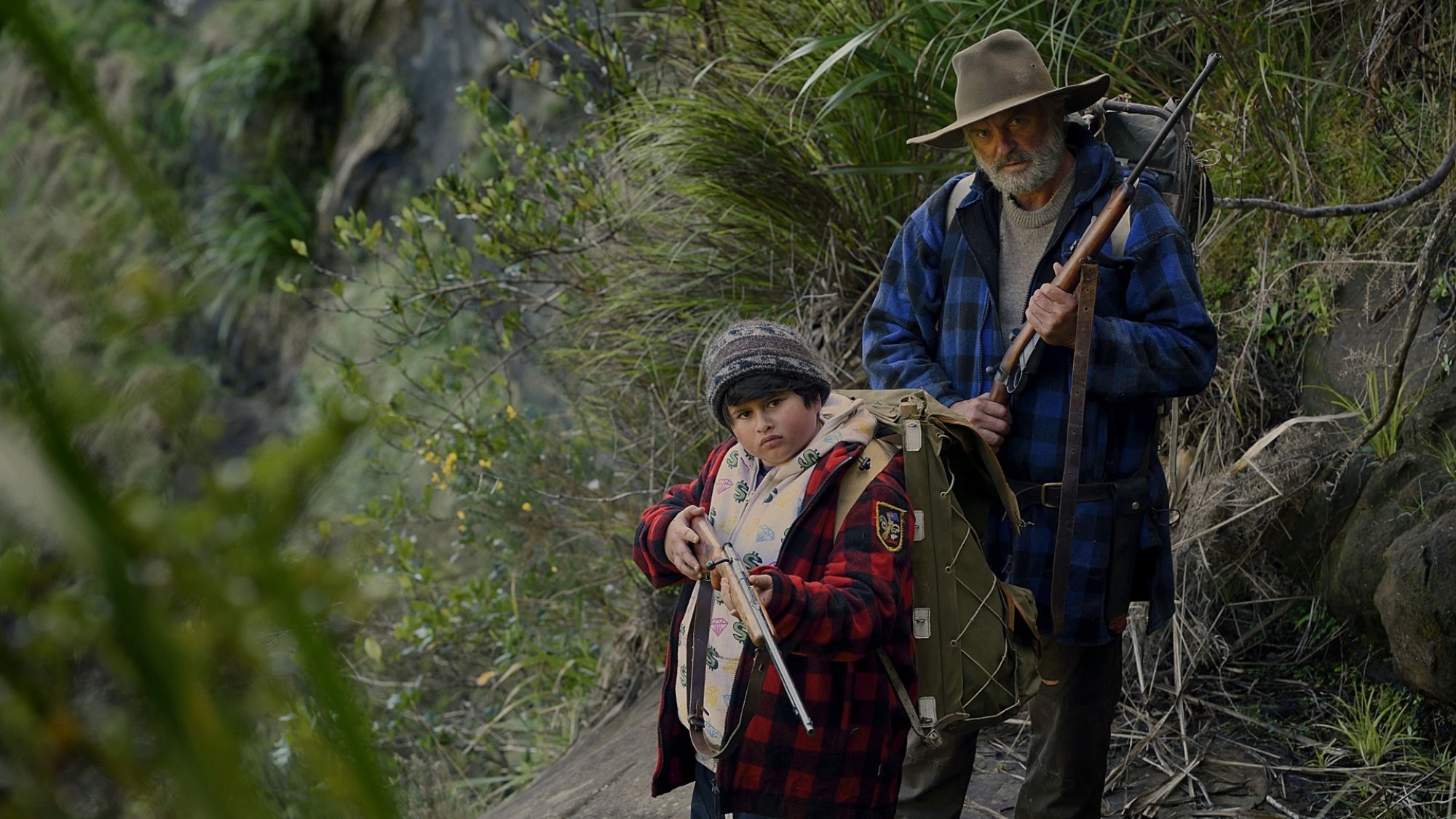 Julian Dennison and Sam Neill in "Hunt for the Wilderpeople."