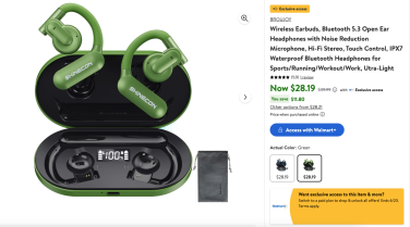 broujoy green earbuds on walmart's website