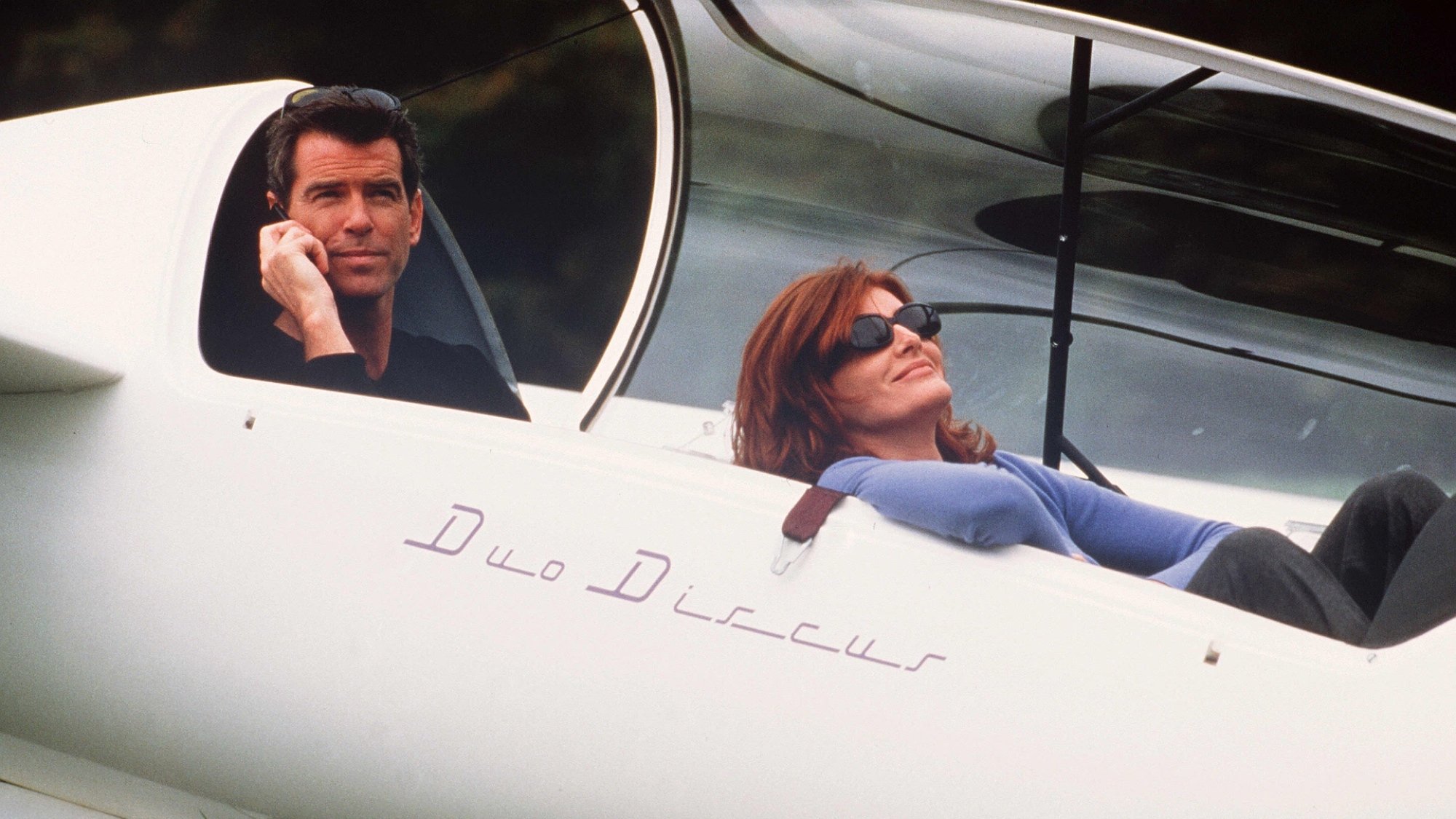 Pierce Brosnan and Renee Russo in "The Thomas Crown Affair."