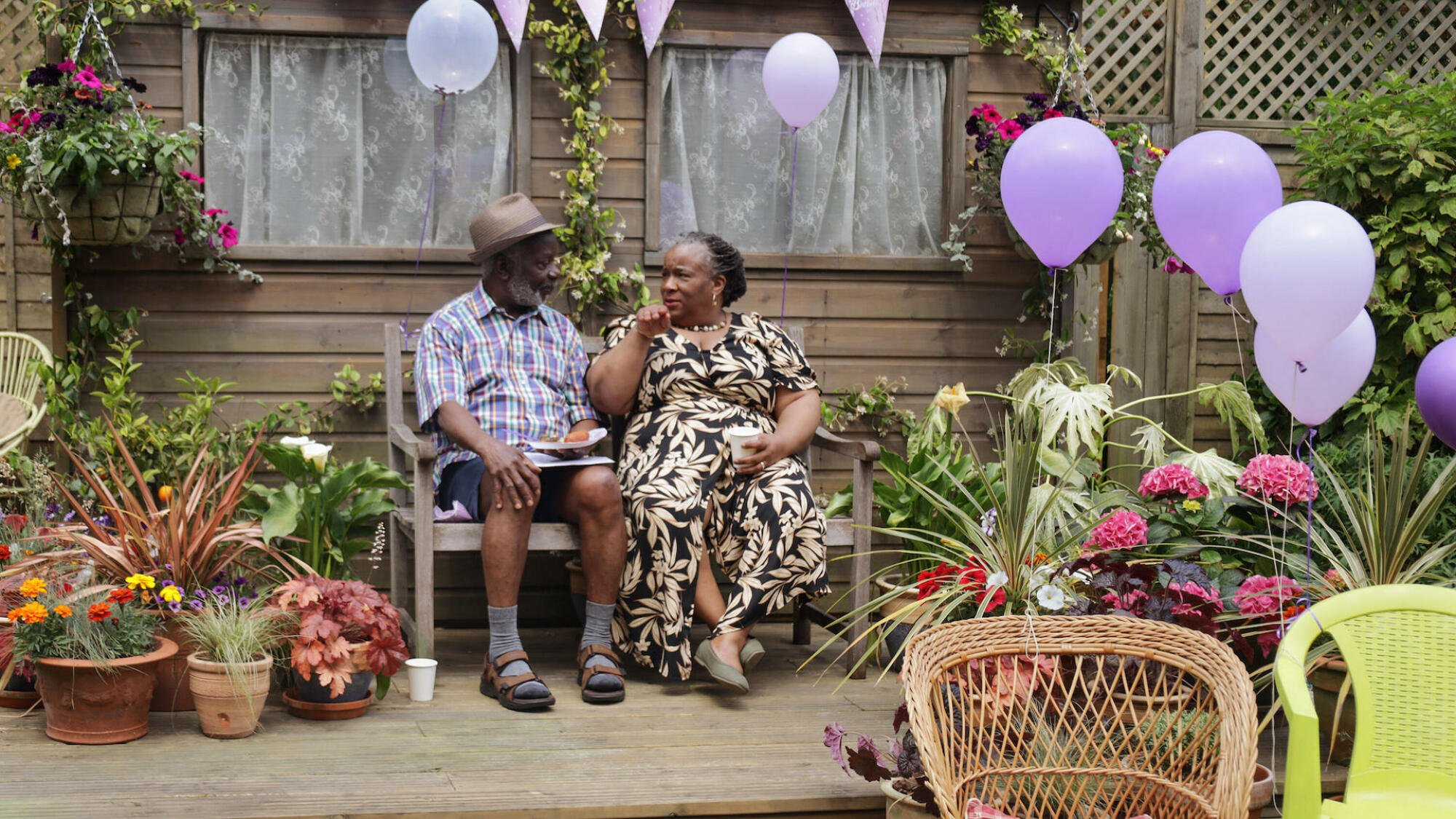 Joseph Marcell and Llewella Gideon in "Queenie".