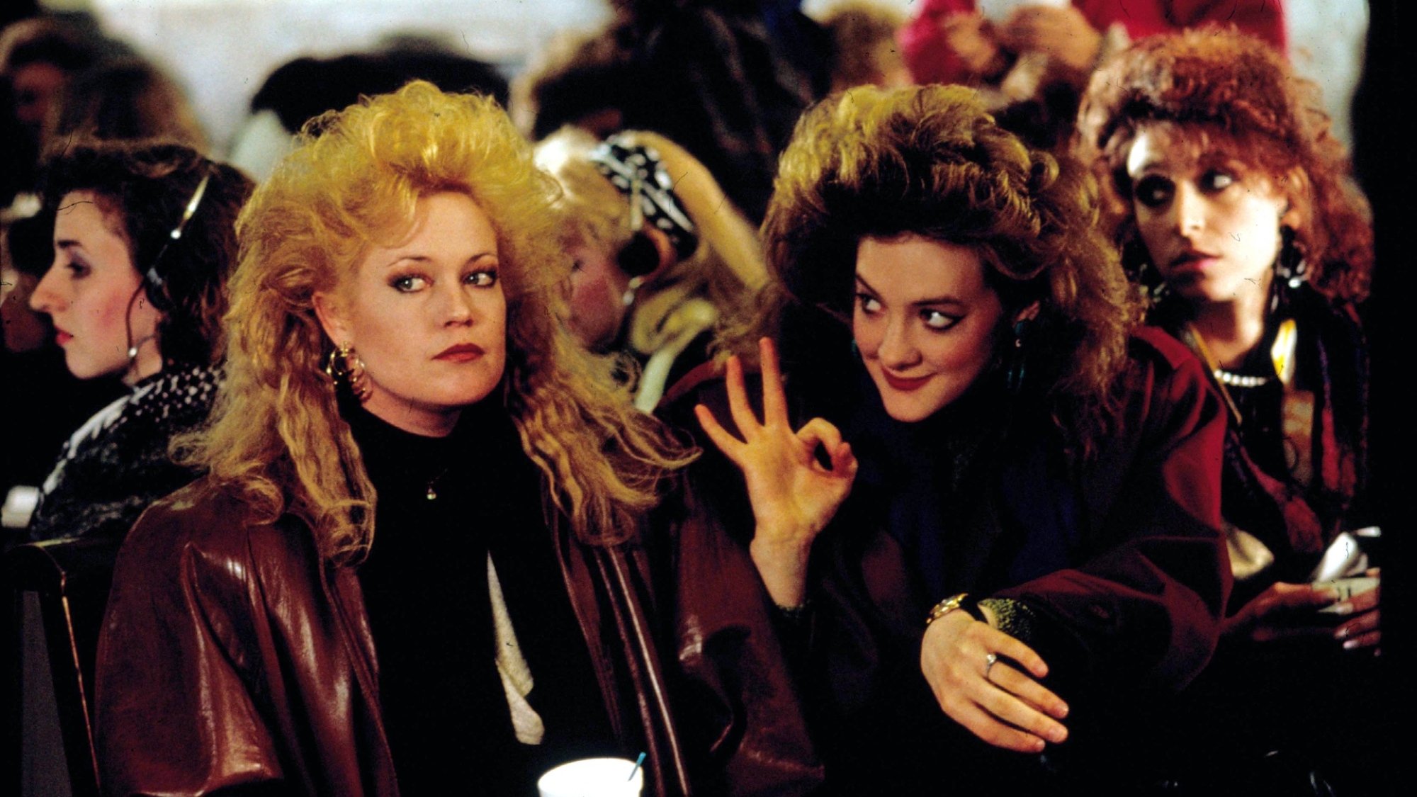 Melanie Griffith and Joan Cusack in "Working Girl."