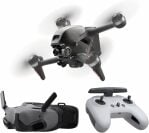 DJI FPV drone, googles, and controller