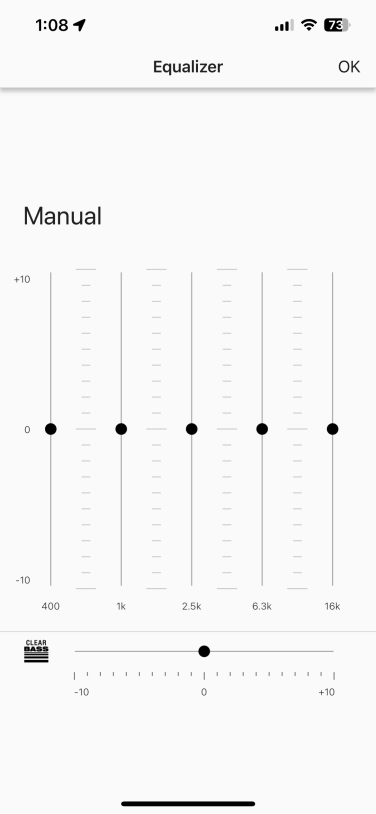 equalizer in sony app