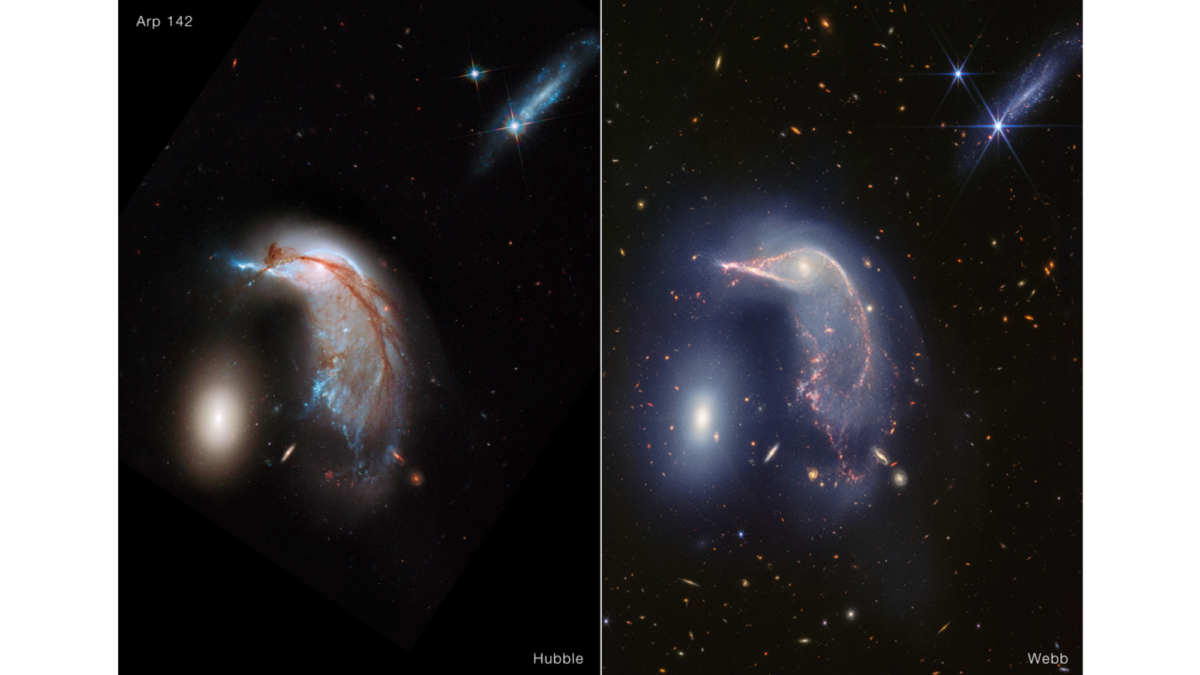 Comparing Hubble and Webb