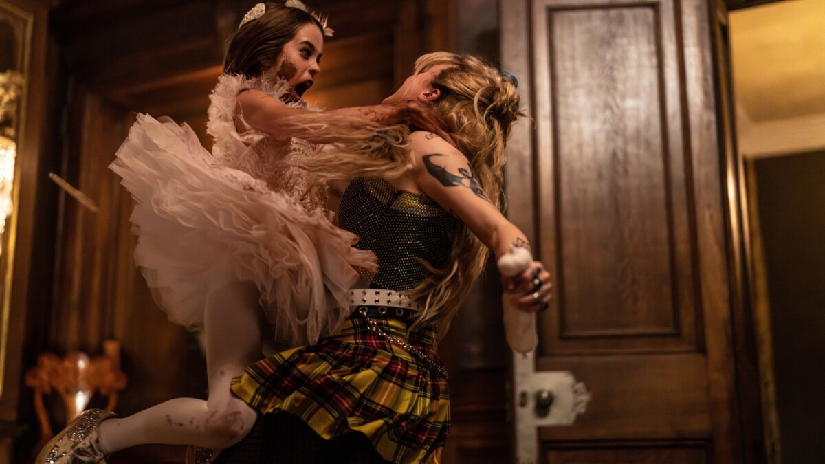 Alisha Weir and Kathryn Newton face off in "Abigail."