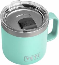 Yeti Rambler mug in teal