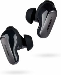 a black pair of bose quietcomfort ultra earbuds