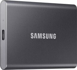 Samsung T7 portable SSD on a white background