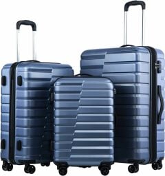 Coolife Expandable Suitcase Luggage set 