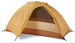 Yellow camping tent