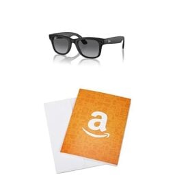 Ray-Ban - Meta Smart Glasses - Wayfarer - Matte Black/Polarized Gradient Graphite with $ 75 Amazon.ca Gift Card