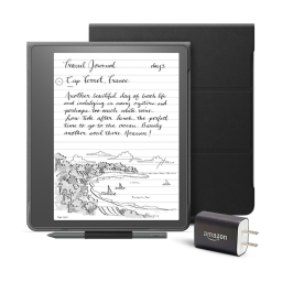 Kindle Scribe Essentials Bundle with Basic Pen (16 GB) on white background