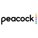 Peacock logo on white background