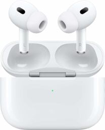 the second gen apple airpods pro with their charging case