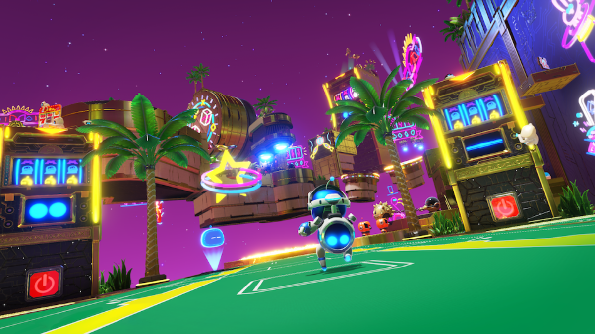 Casino level in Astro Bot