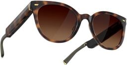 Amazon Echo Frames sunglasses in tortoise shell brown