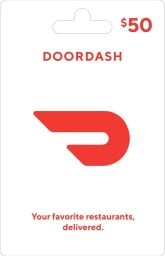 DoorDash $ 50 gift card