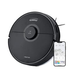 roborock Q7 Max Robot Vacuum and Mop Cleaner, 4200Pa Strong Suction, Lidar Navigation, Multi-Level Mapping, No-Go&No-Mop Zones, 180mins Runtime, Works with Alexa, Perfect for Pet Hair(Black)