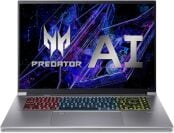 Acer Predator gaming laptop with purple abstract screensaver and RGB lit up keyboard