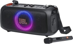 A JBL PartyBox speaker