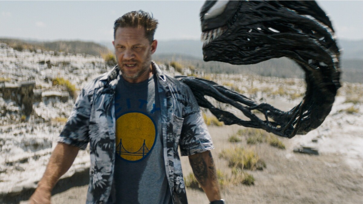 Tom Hardy stars as Eddie Brock/Venom in Columbia Pictures' "Venom: The Last Dance."