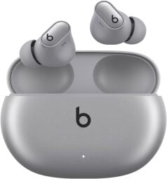 beats studio buds + in cosmic silver