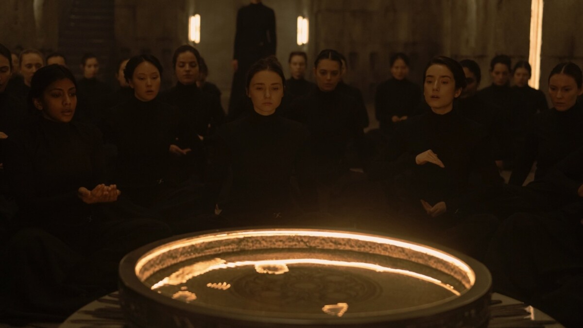 Charithra Chandran, Yerin Ha, Jessica Barden, and Emma Canning in "Dune: Prophecy."