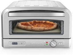 the cuisinart indoor pizza oven in stainless steel