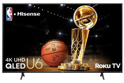 the Hisense 55-inch U6HR QLED 4K Roku TV