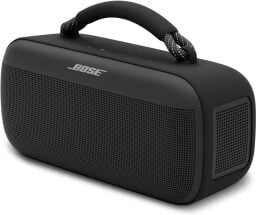 black bose soundlink max portable speaker on a white background