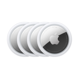 Apple AirTag 4-Pack on a white background