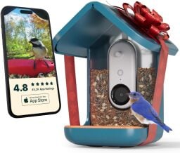 The Birdy Buddy solar feeder with camera