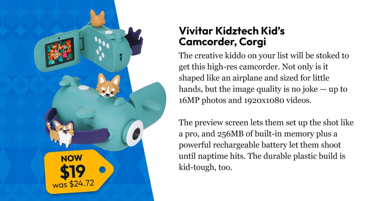 Vivitar Kidztech Kid’s Camcorder, Corgi