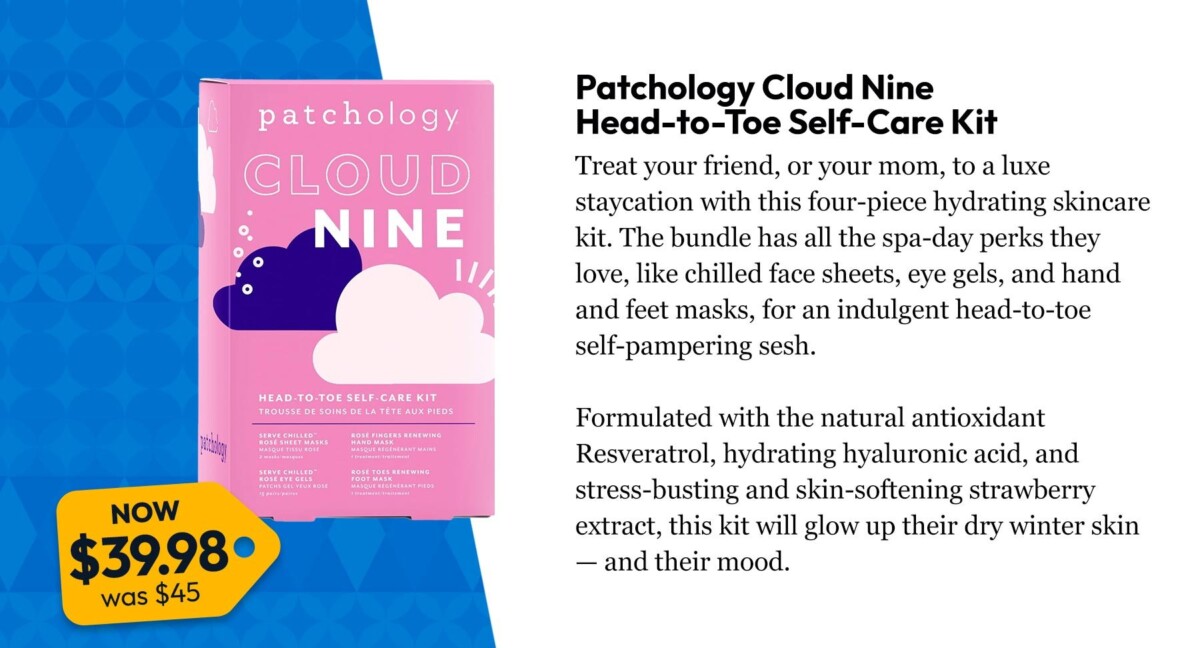 Patchology Cloud Nine Head-to-Toe Self-Care Kit