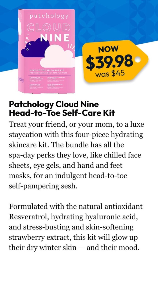 Patchology Cloud Nine Head-to-Toe Self-Care Kit