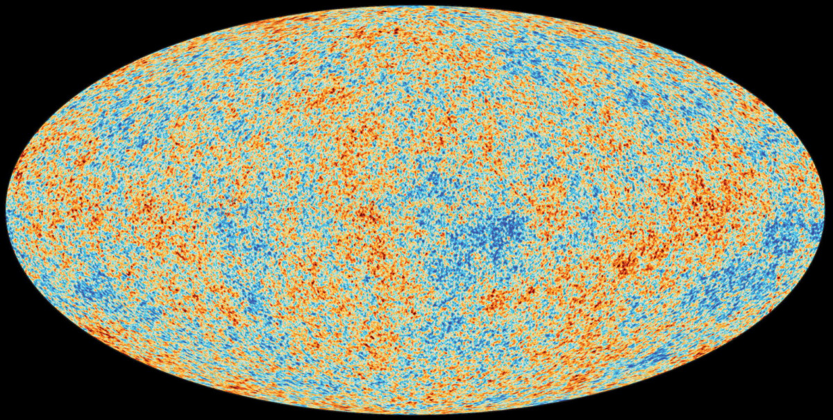 A map of the Cosmic Microwave Background.