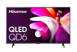 A Hisense 75-inch QLED TV appears on a white background.