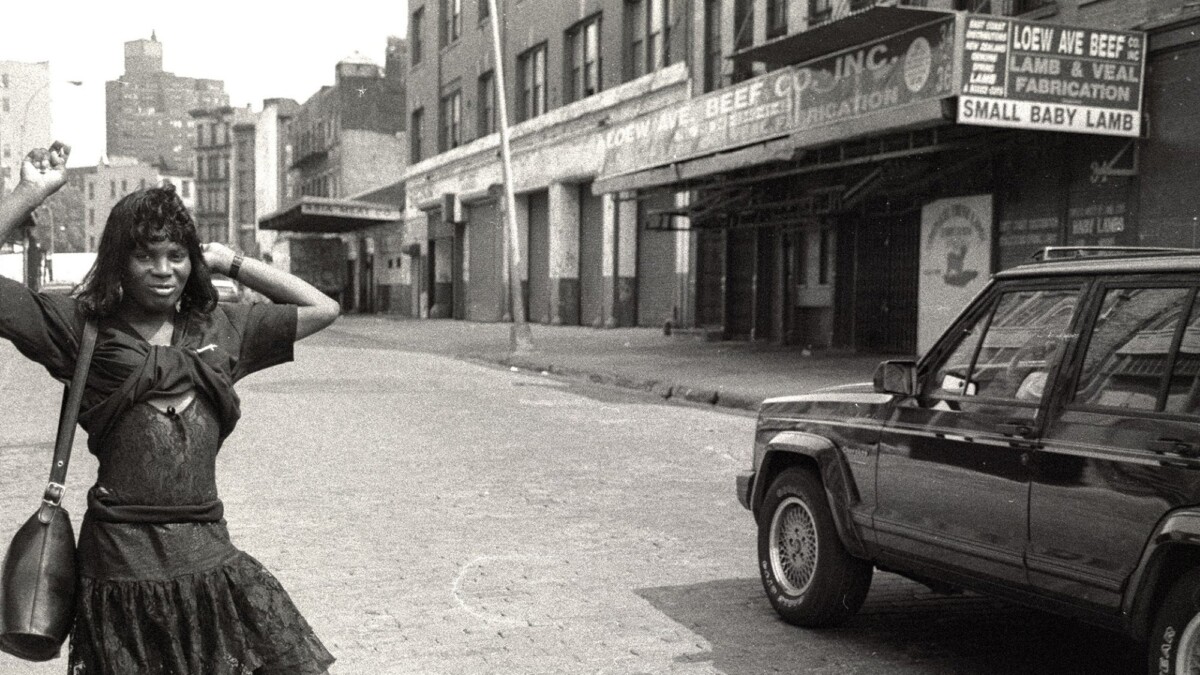 Trans sex worker on the stroll (1980s)