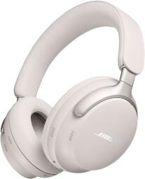 Bose QuietComfort Ultra headphones in white smoke