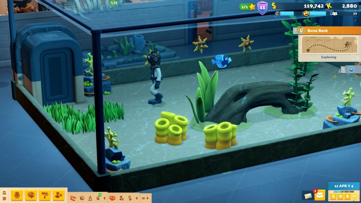 Underwater exhibits in "Two Point Museum."