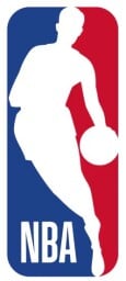 nba logo on a white background