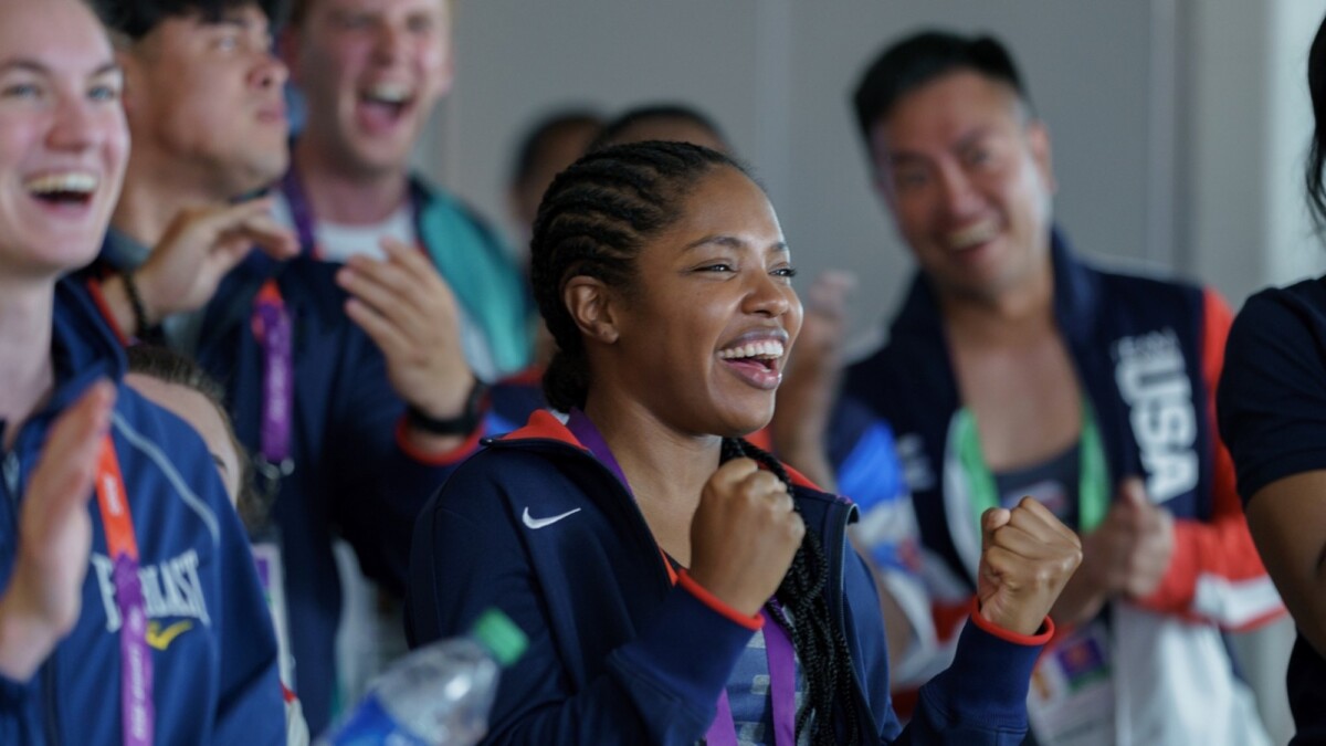 Ryan Destiny as Claressa Shields in director Rachel Morrison's "The Fire Inside."