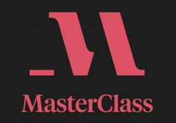 red masterclass logo on black background