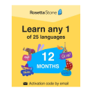 Rosetta Stone 12-Month Membership on white background