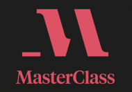 red masterclass logo on black background