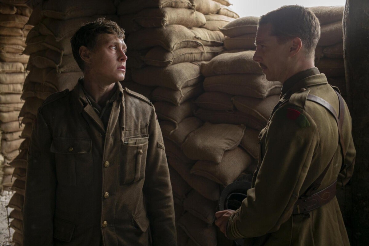 Two soldiers address each other.