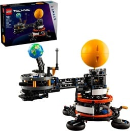 the Lego planet earth and moon orbit set